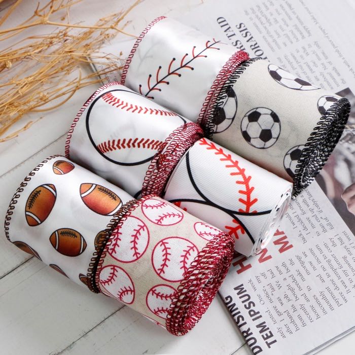 Custom Sports Ball Printed Ribbon