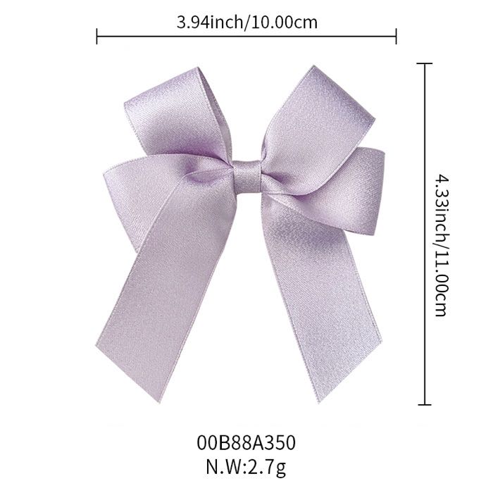 Customizable Double-loop Satin Ribbon Bows for Gift Packaging