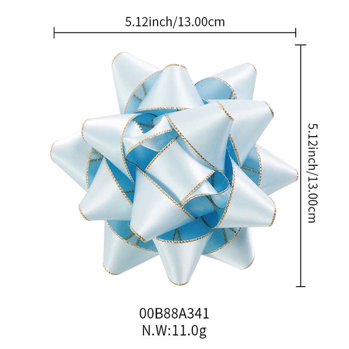 Customizable Satin Ribbon Star Bow for Gift Decoration