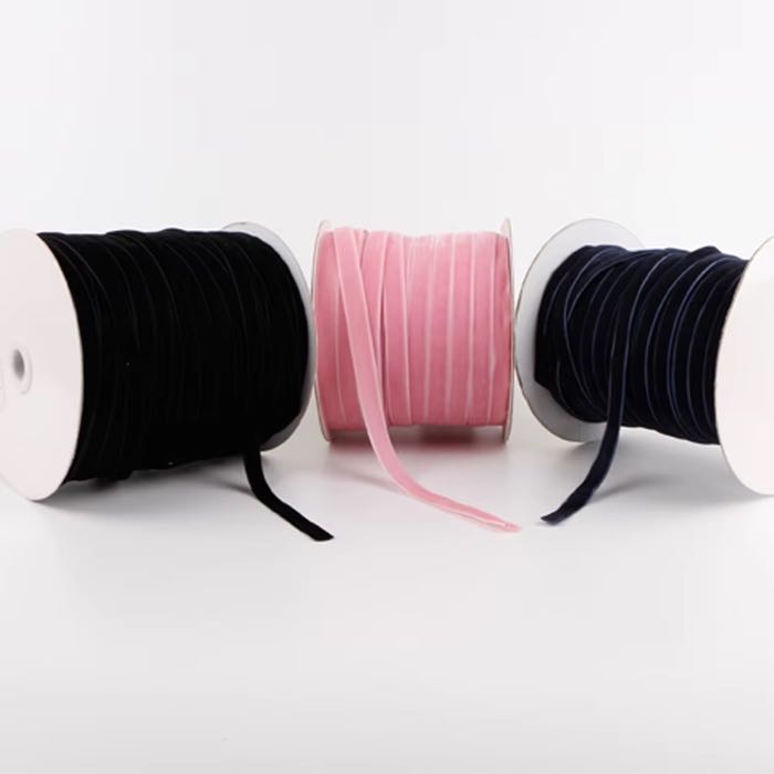 Discover the Exquisite MSD 10mm Wide Solid Color Single Face Wired Velvet Ribbon Roll for Wholesale!