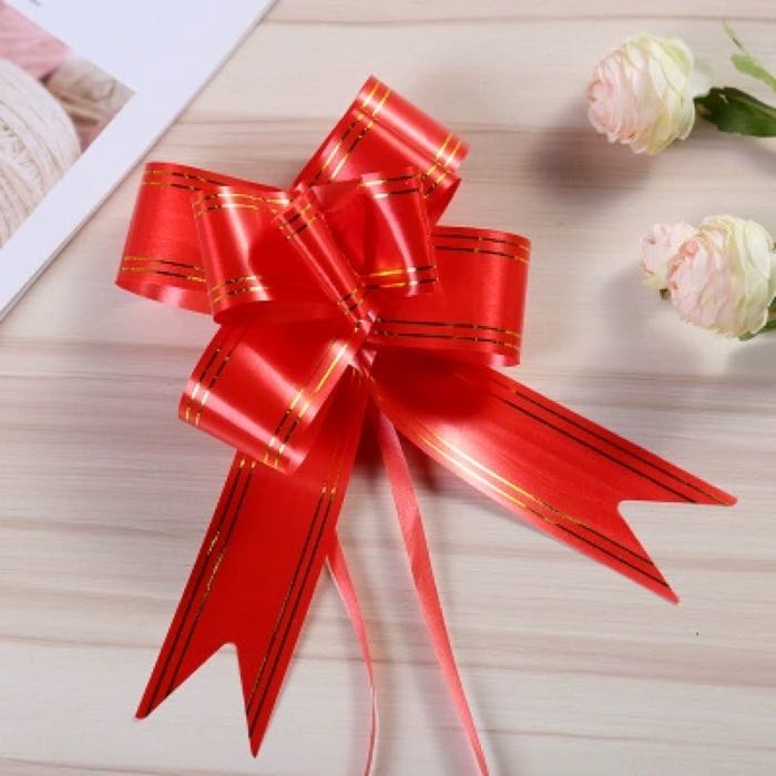 Elevate Any Occasion: 50mm Metallic Thread Pull Bows by Meisida Factory – the Versatile Decor Staple