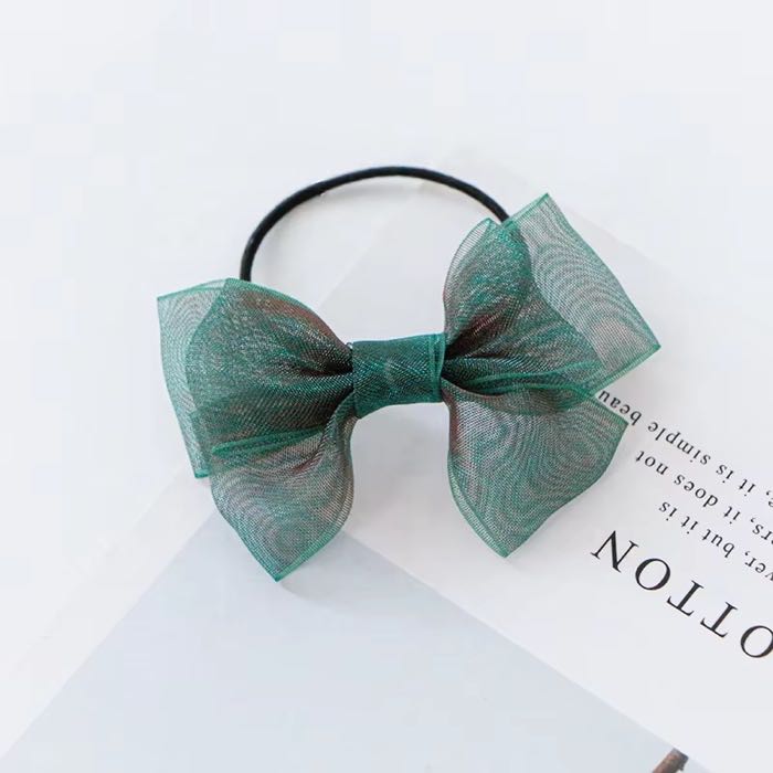 MSD Bottle Ribbon Bow Decoration Customize Size Beautiful and Practical Organza Ribbon with Loop