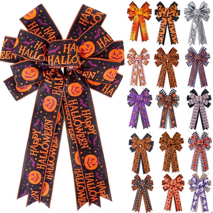 MSD Handmade Holiday Ribbon Bow for Easter Independence Day Thanksgiving Halloween