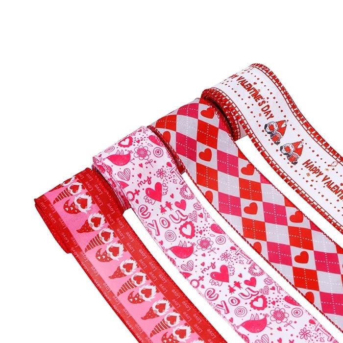 MSD Ribbon 63mm Plaid Pattern Wired Edge Burlap Ribbon Wholesale Decorator Valentines Ribbon