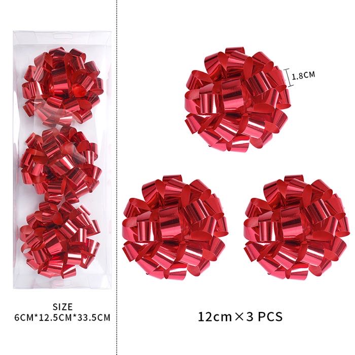 MSD Spot Pure Color Star Bow Ribbon Handmade Bow for Gift Wrapping Holiday Decoration