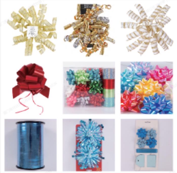 Premium Polypropylene Ribbon Bows & Curly Decorative Bows — Wholesale Gift Wrapping Accessories for Retail Brands
